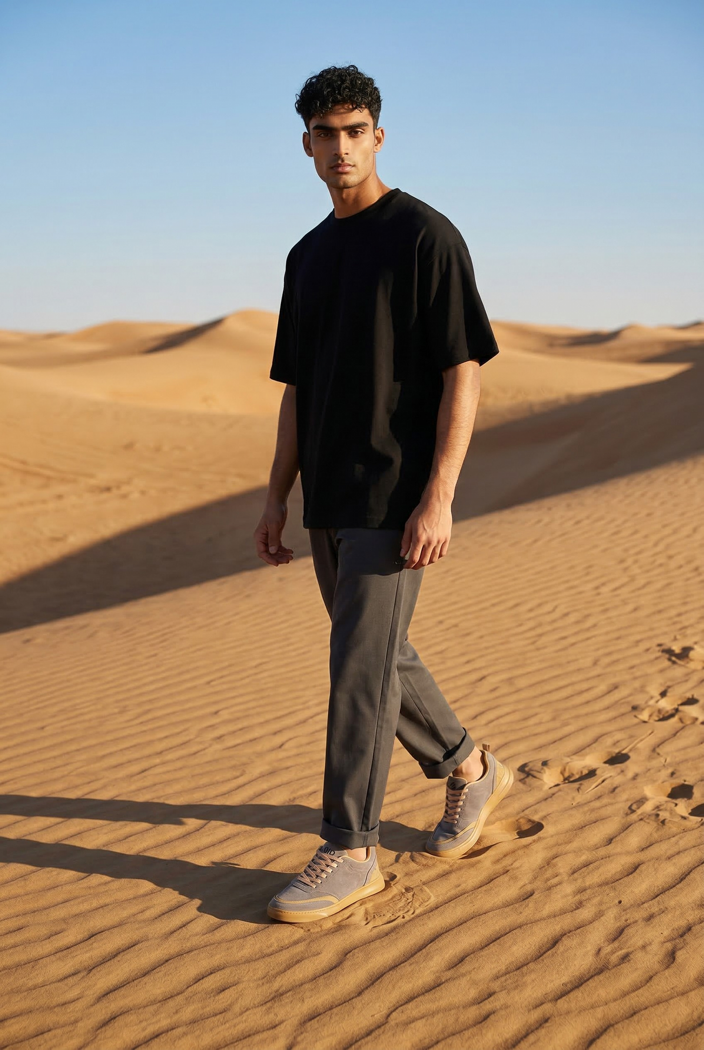 SNEXR Terra Luxe β Grey Suede Leather Premium Earth Tone Sneaker