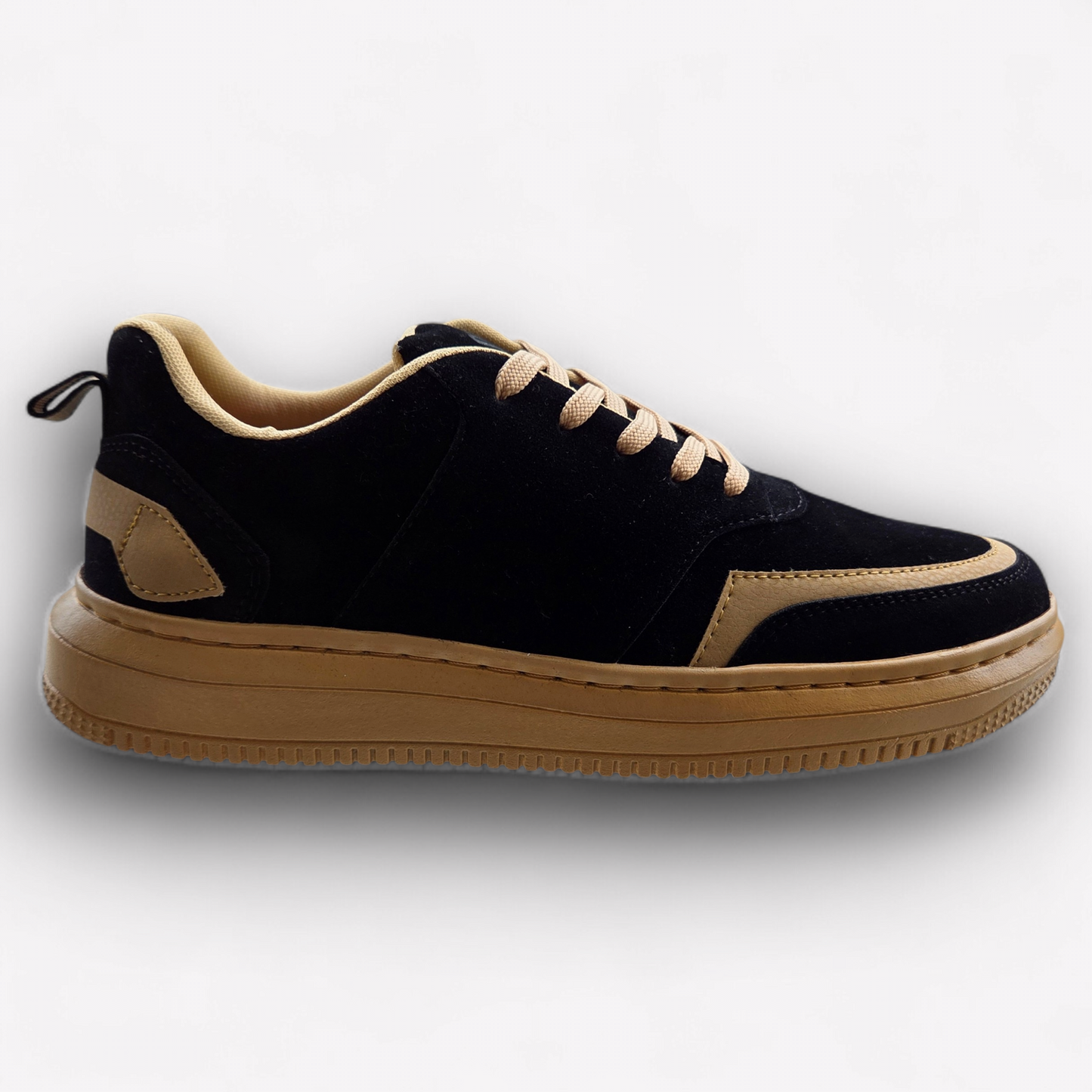 SNEXR Black Suede Leather Premium Sneaker