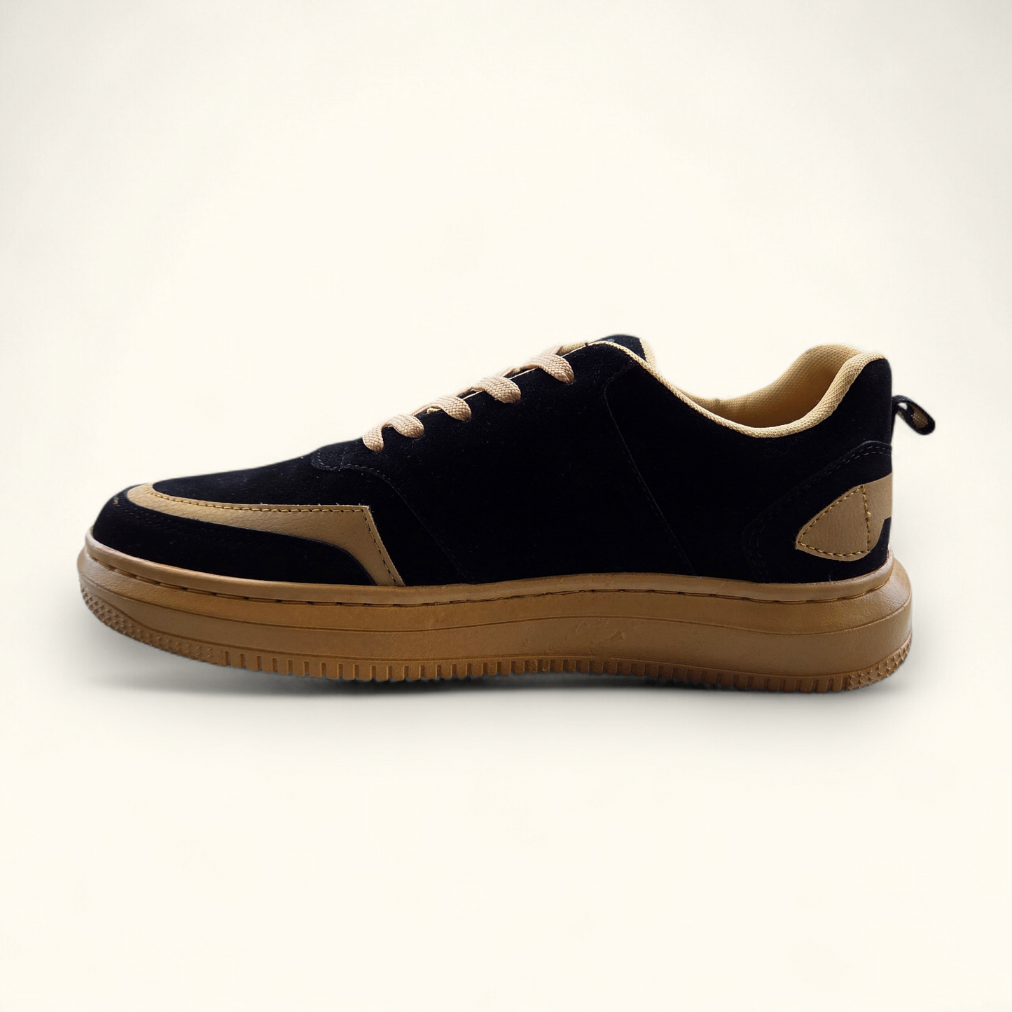 SNEXR Black Suede Leather Premium Sneaker