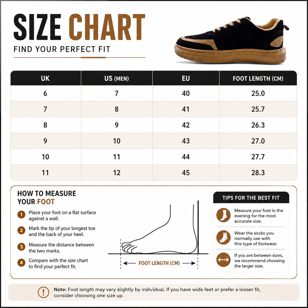 SNEXR Black Suede Leather Premium Sneaker